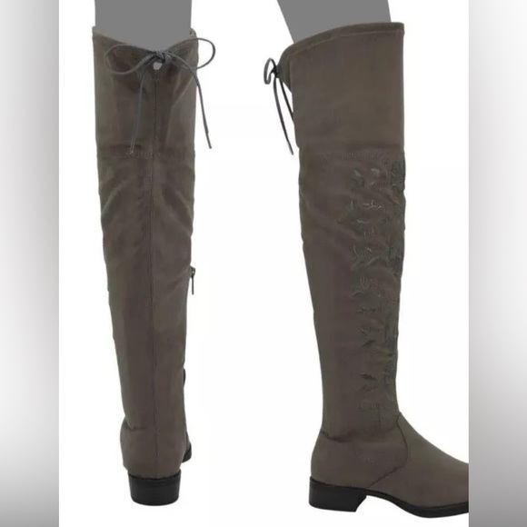 NWOT Sam Edelman Circus Princeton Embroidered Thigh Boots Size 8 - Picture 2 of 9